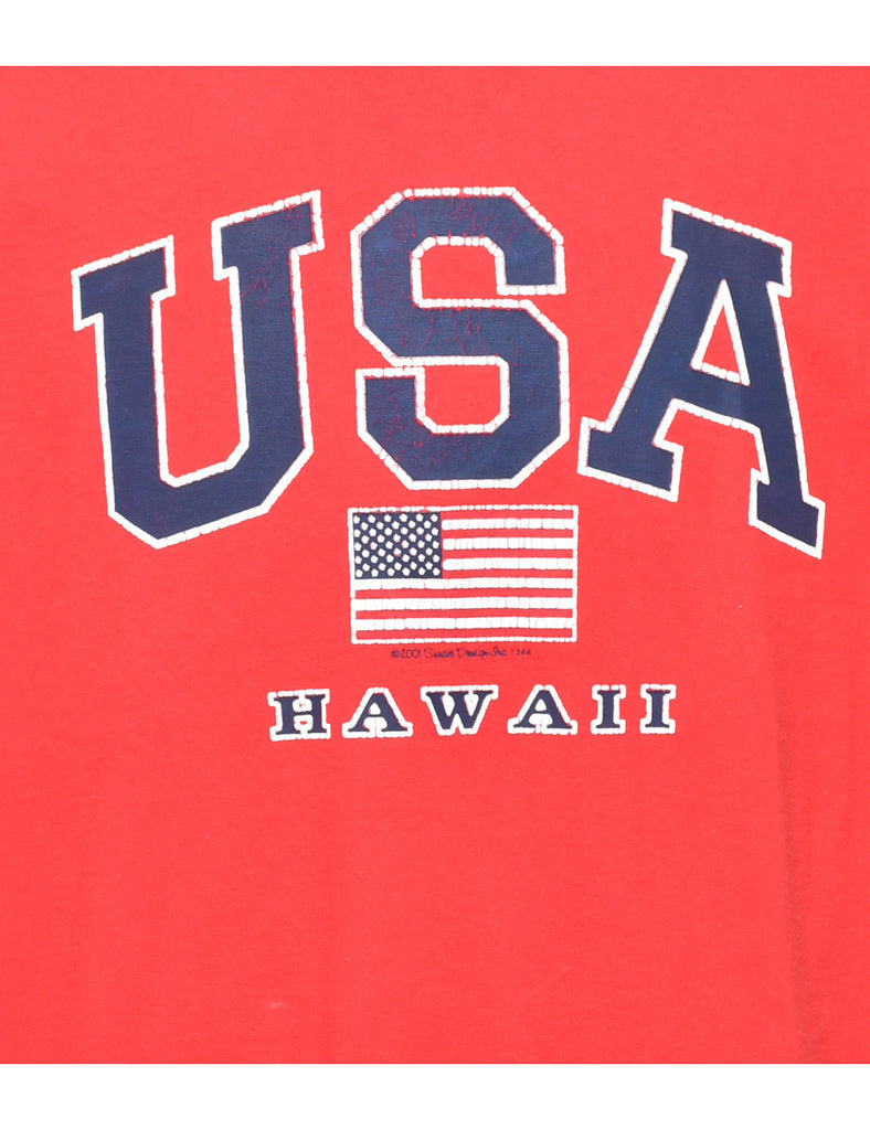 USA Printed T-shirt - XL
