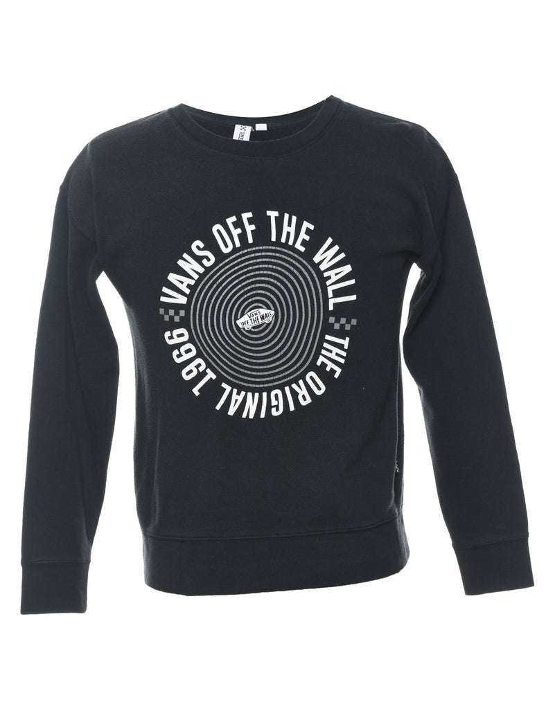 Vans Printed Black & White Sweatshirt - S