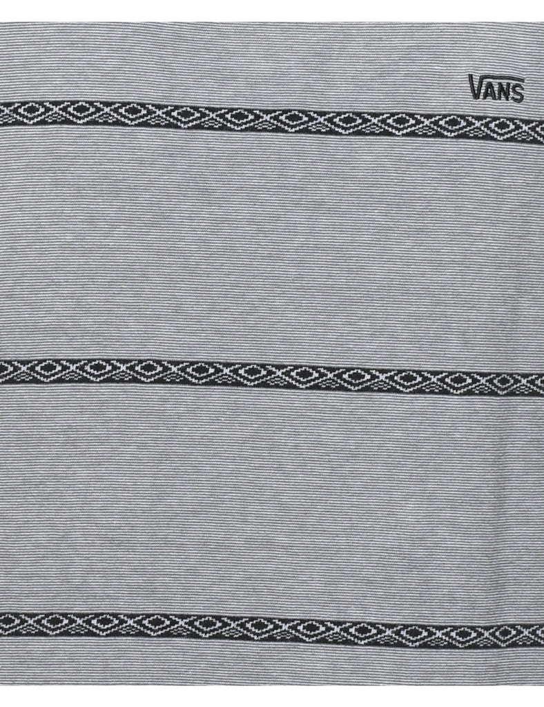 Vans Striped Navy & Grey Vest - M