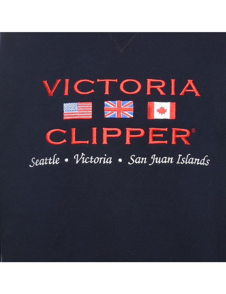 Victoria Clipper Embroidered Sweatshirt - M