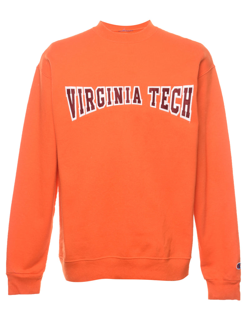 Virginia Tech Embroidered Sweatshirt - L