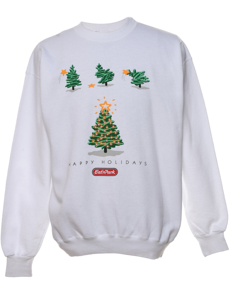 White Christmas Sweatshirt - L