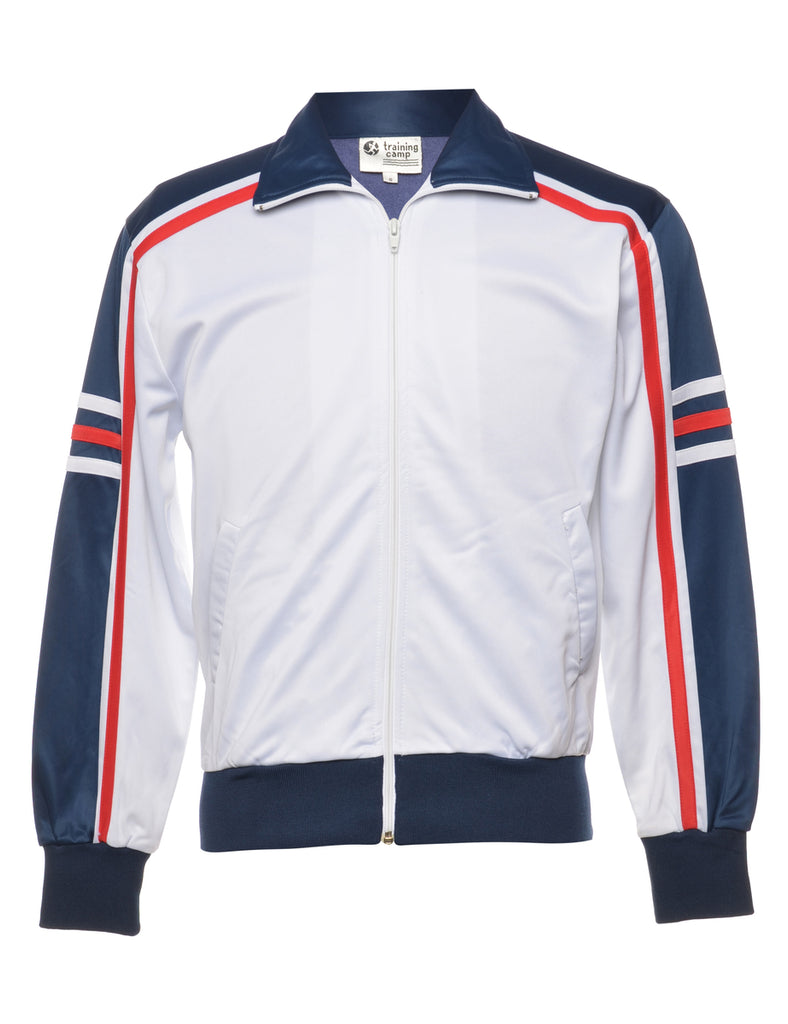 White Track Top - S