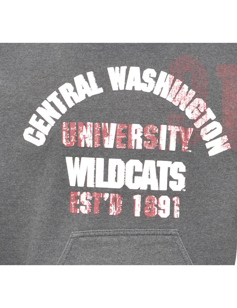 Wildcats Printed Grey & Silver Hoodie - S