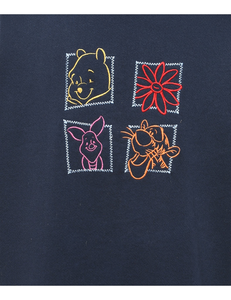Winnie The Pooh Navy Round Neck Sweatshirt - M