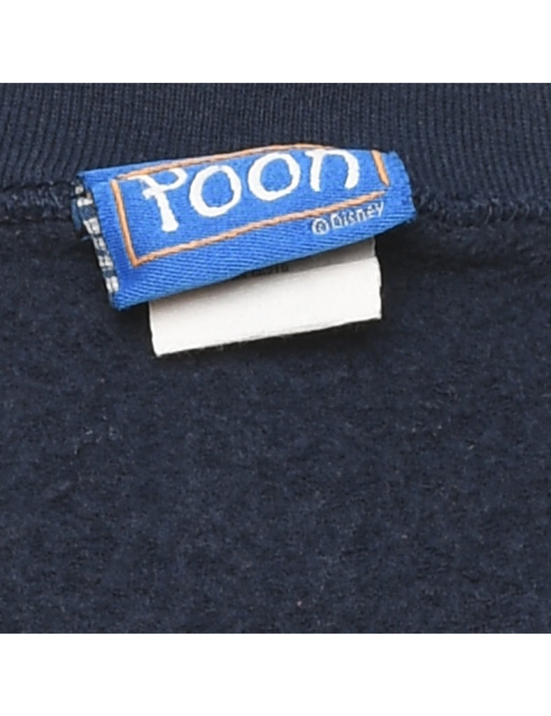 Winnie The Pooh Navy Round Neck Sweatshirt - M