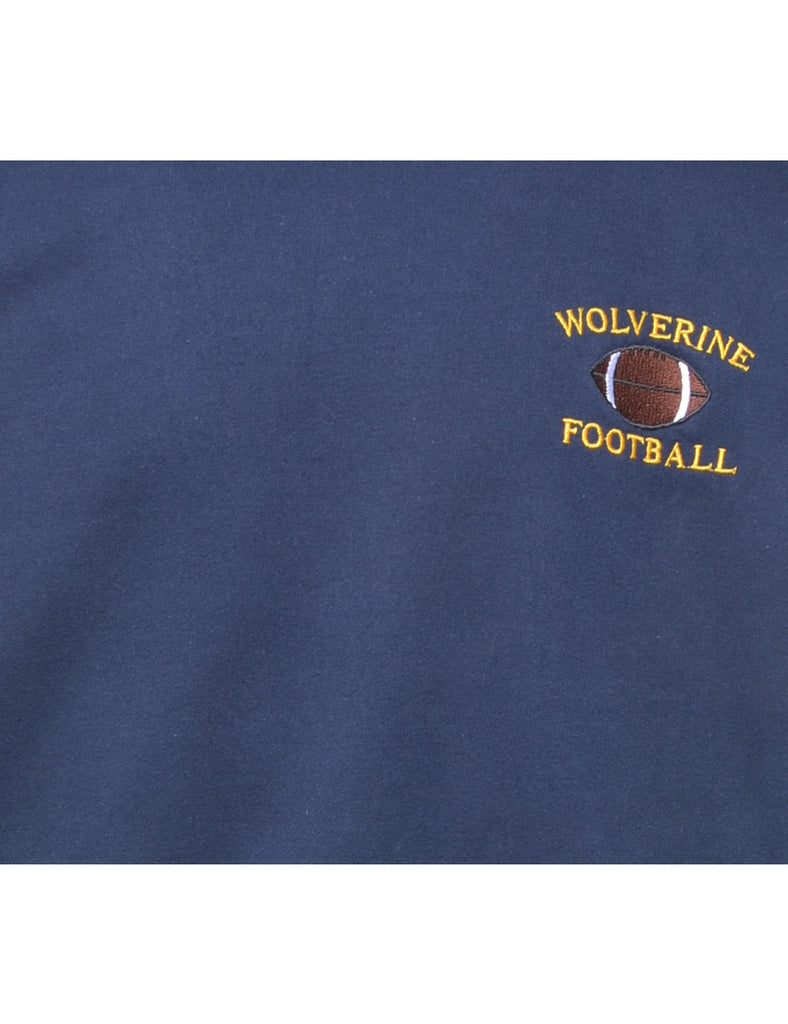 Wolverine Football Printed Hoodie - XL