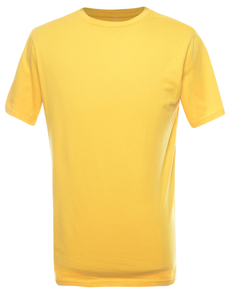 Yellow Plain T-shirt - M