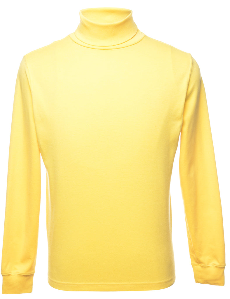 Yellow Plain T-shirt - L