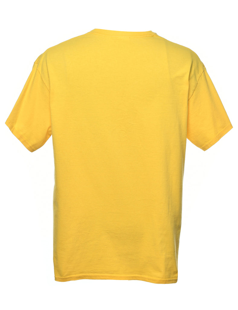 Yellow Printed T-shirt - L