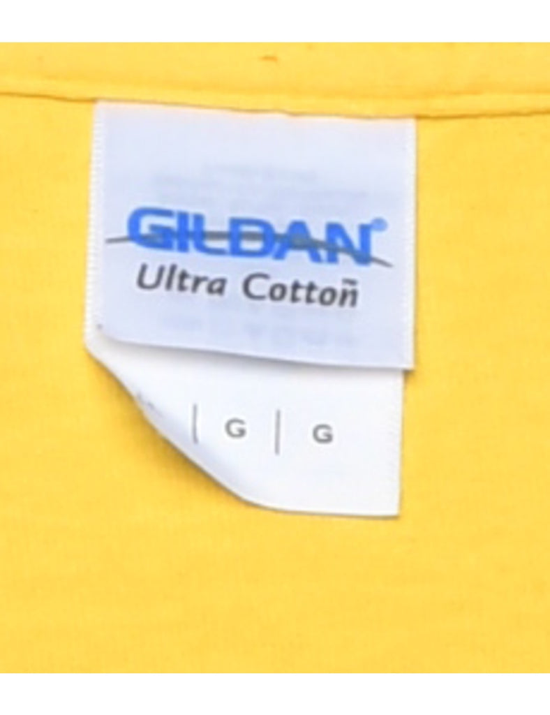 Yellow Printed T-shirt - L