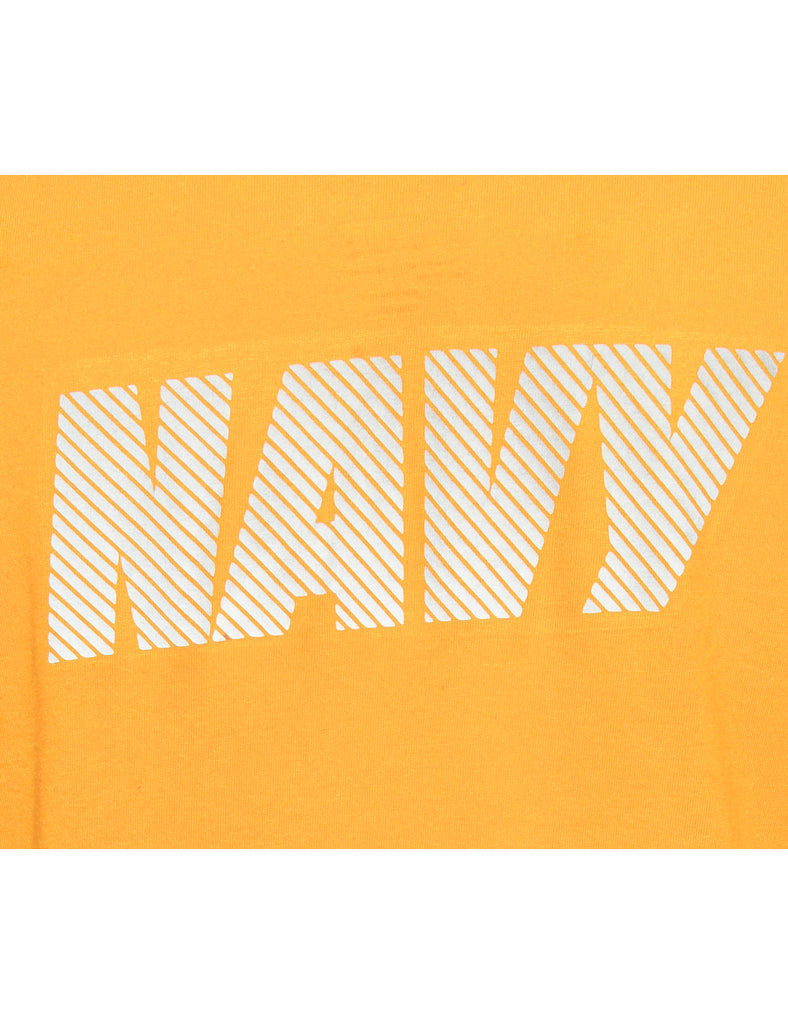 Yellow Printed T-shirt - M