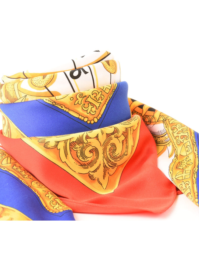 Zodiac Print Head Scarf - L