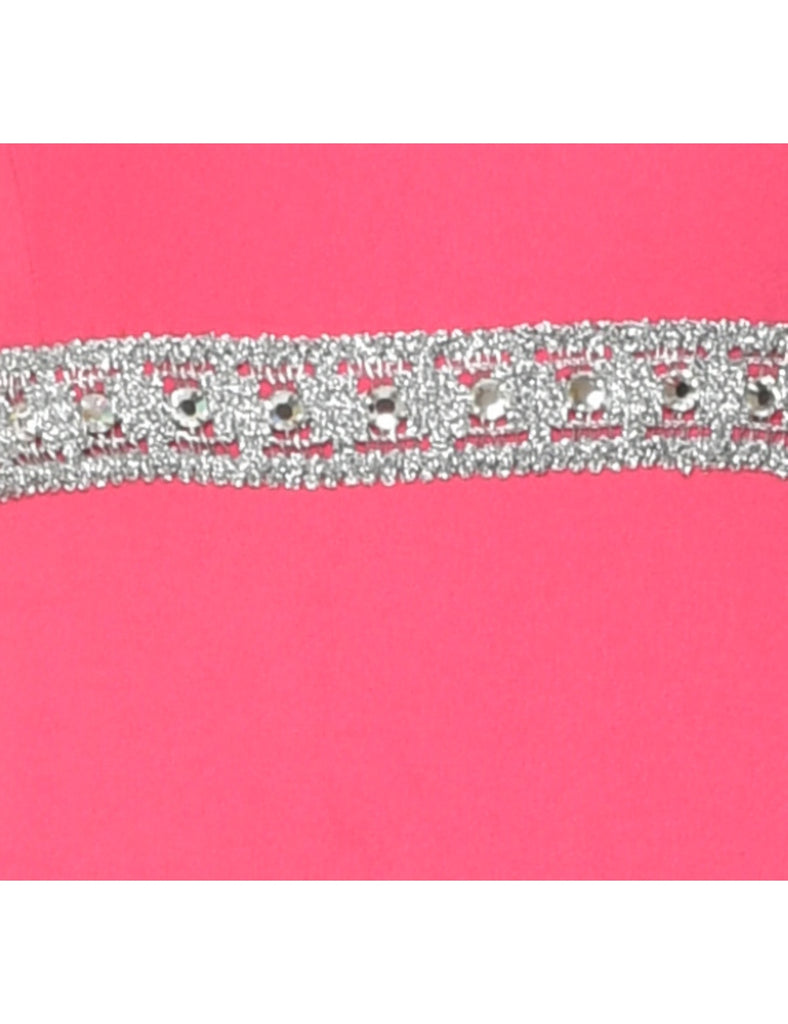 1970s Pink Maxi Dress - XS