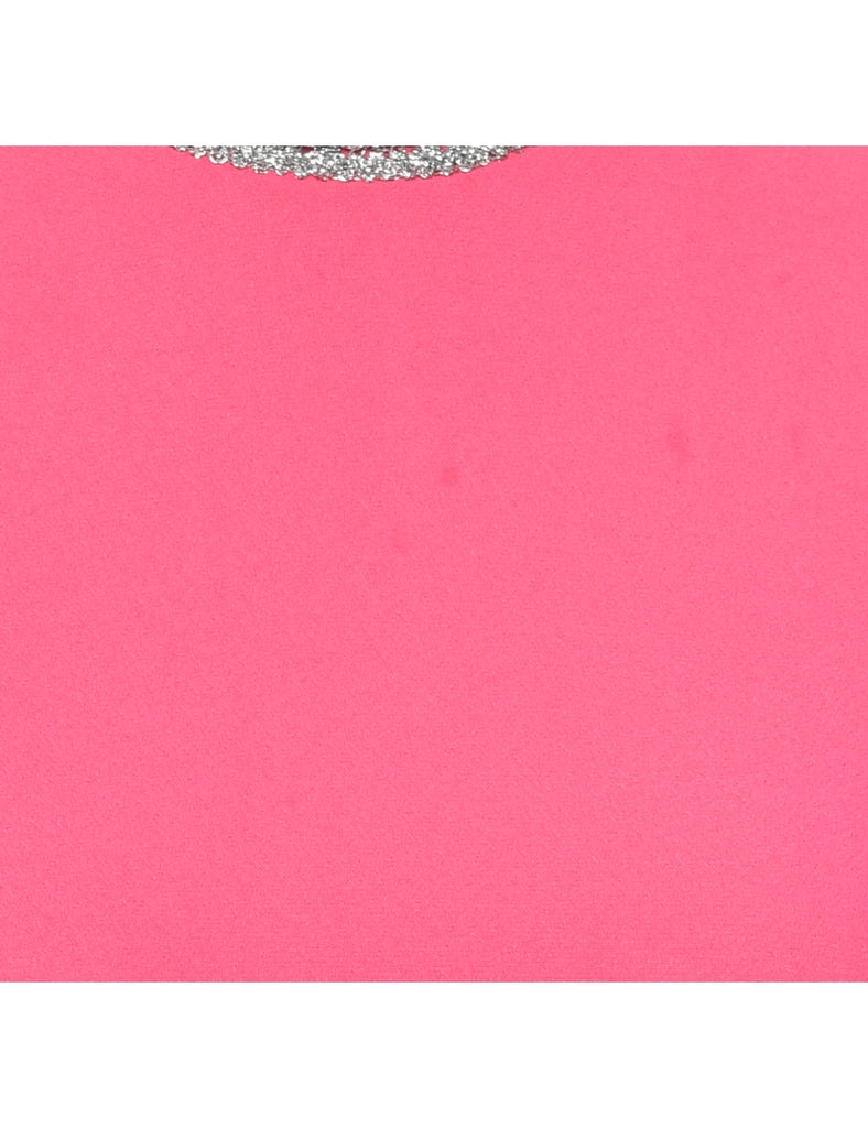 1970s Pink Maxi Dress - XS