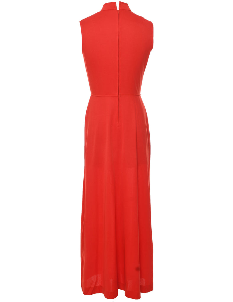 1970s Red Maxi Dress - XS