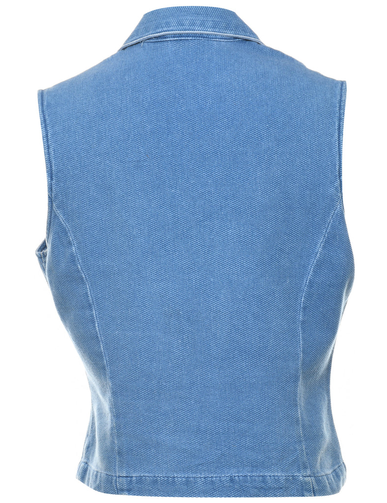 1990s Medium Wash Denim Vest - L