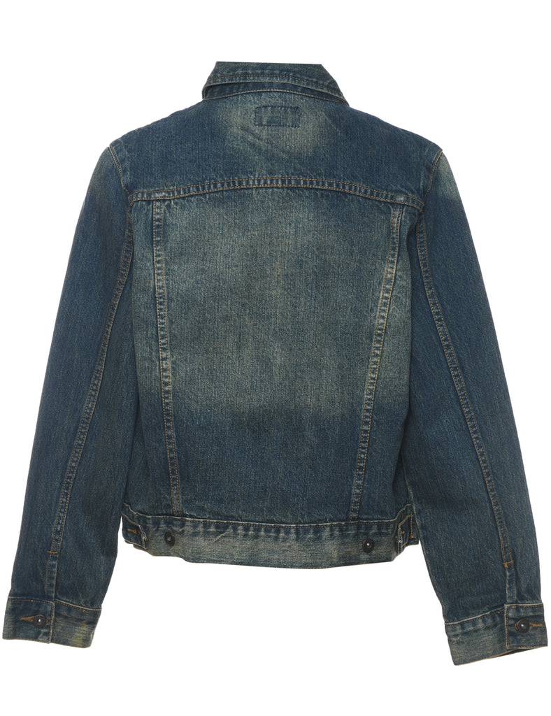 1990s Stone Wash Denim Jacket - M