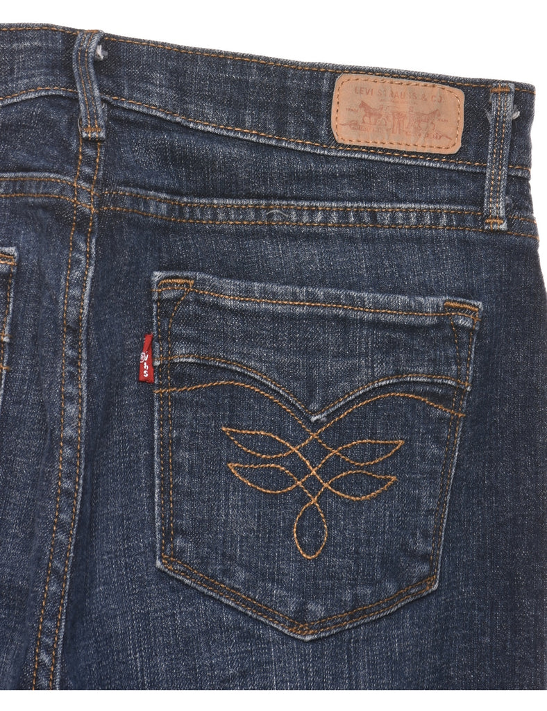 525's Fit Cut Off Levi's Dark Wash Jeans - W30 L27