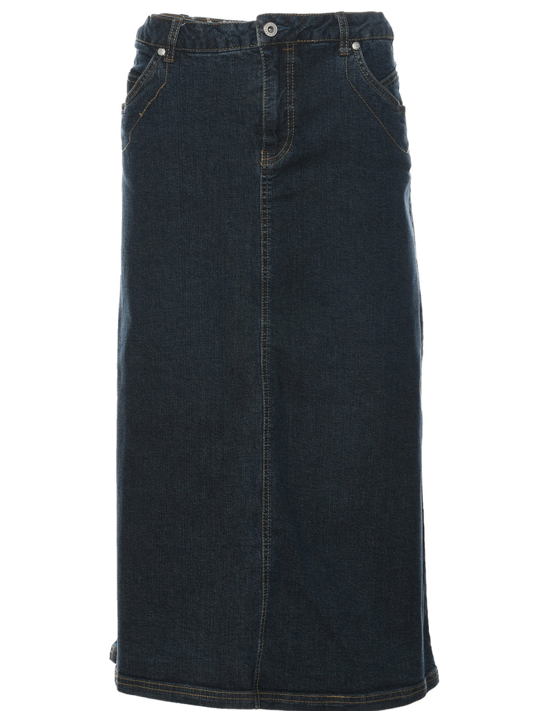 A-Line Denim Skirt - L