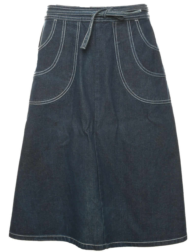 A-Line Denim Skirt - M