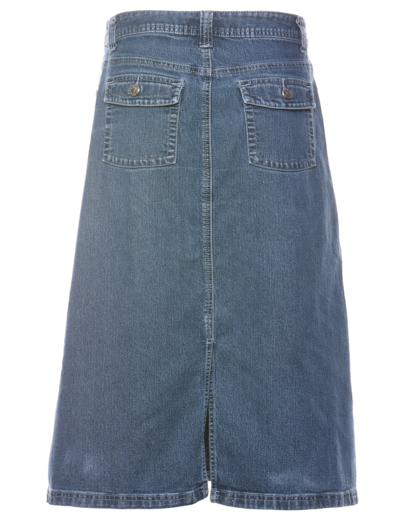 A-Line Denim Skirt - M