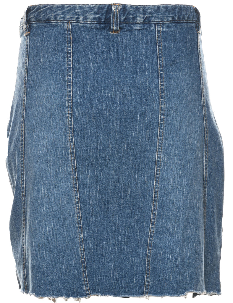 A-Line Denim Skirt - L