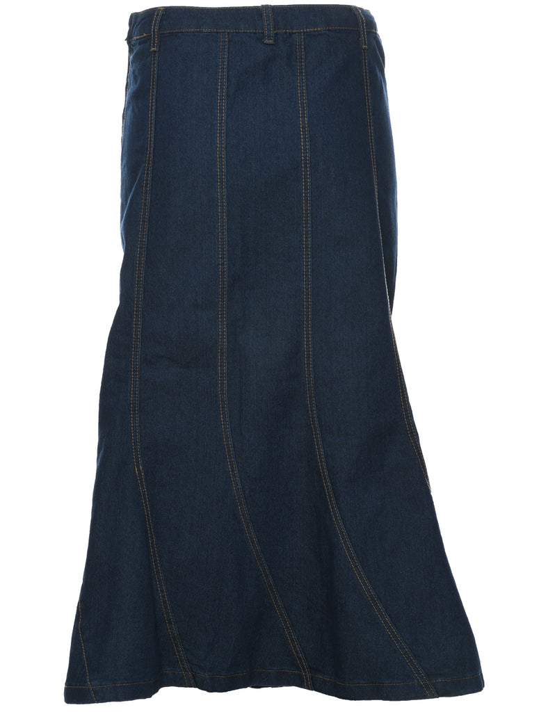 A-Line Denim Skirt - L