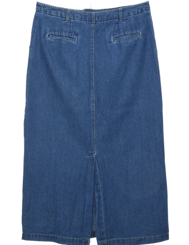 A-Line Denim Skirt - L