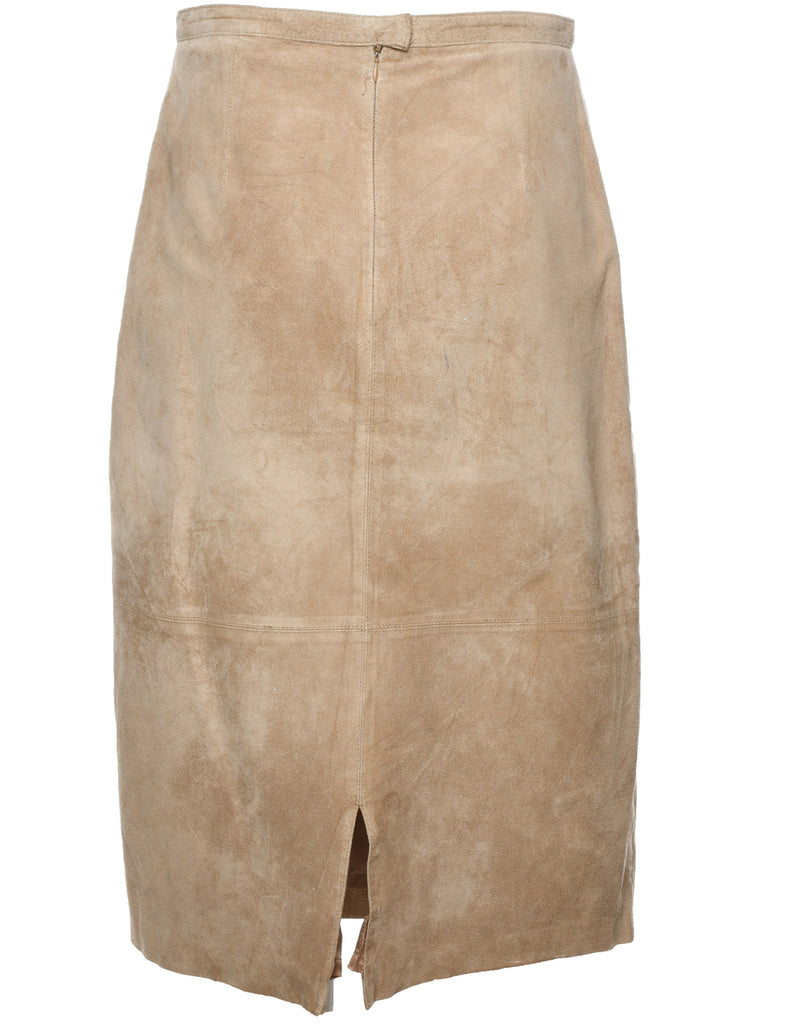 A-Line Suede Skirt - S