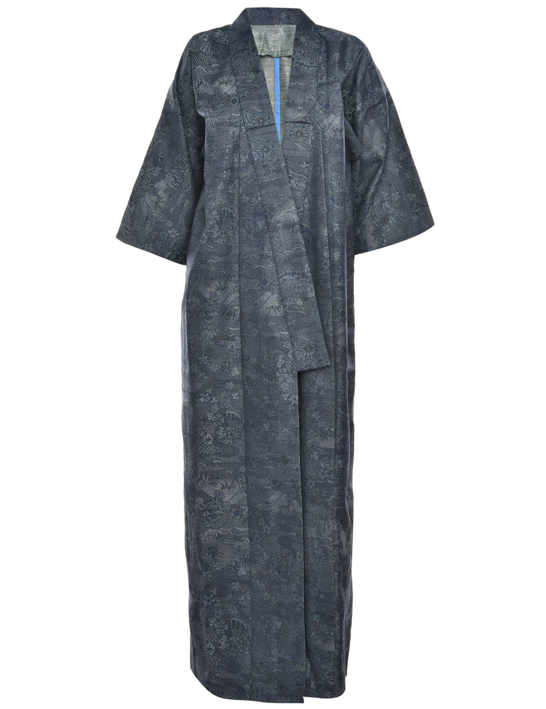 A Print Full Length Kimono - L