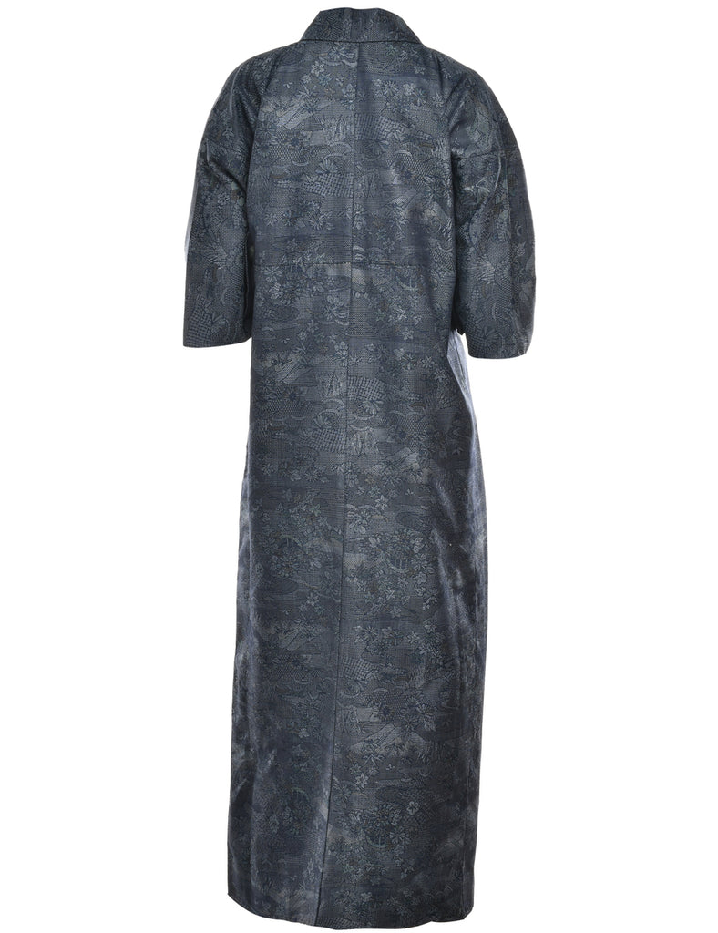 A Print Full Length Kimono - L