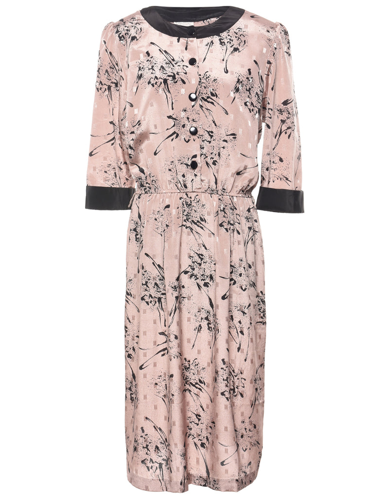 Abstract Pattern Dress - L