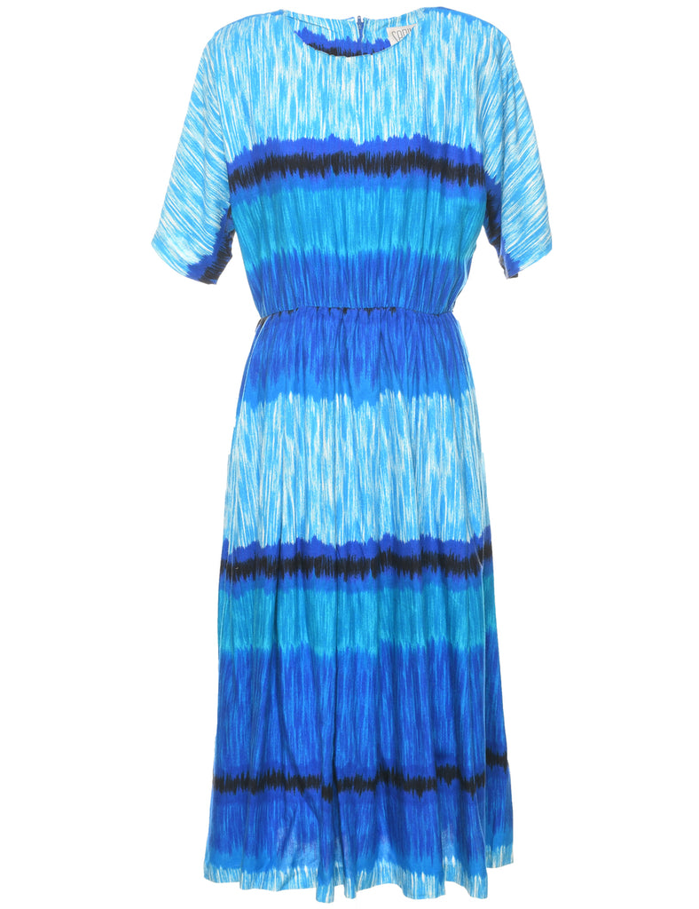 Abstract Pattern Dress - L