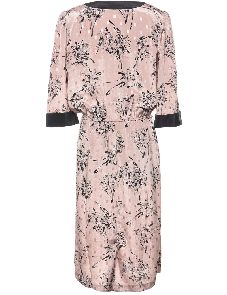 Abstract Pattern Dress - L