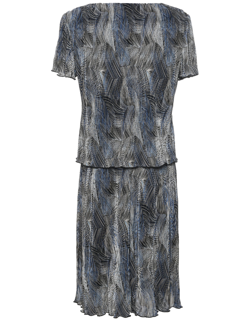Abstract Pattern Dress - M