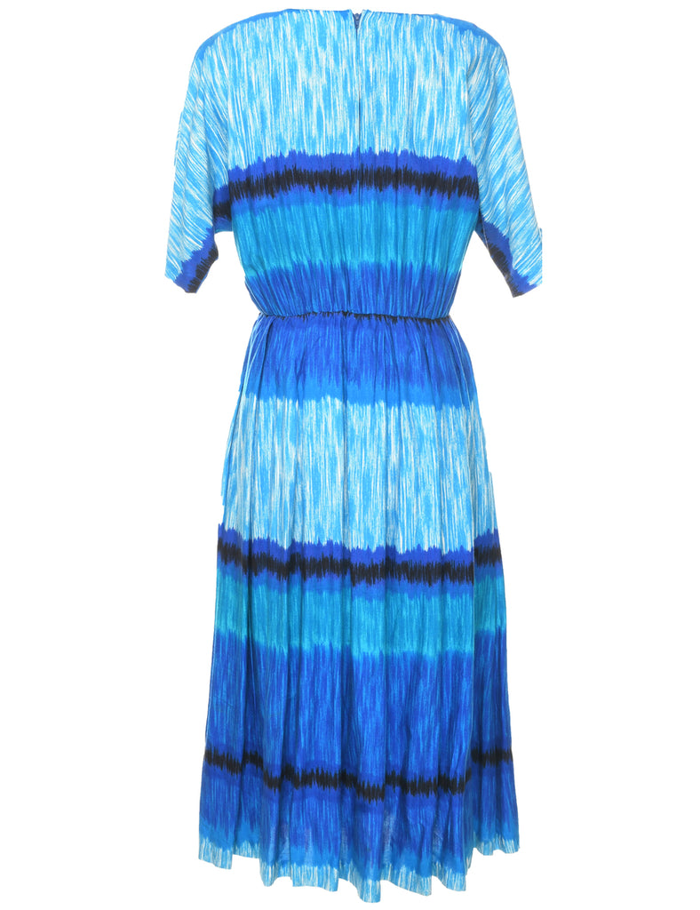 Abstract Pattern Dress - L