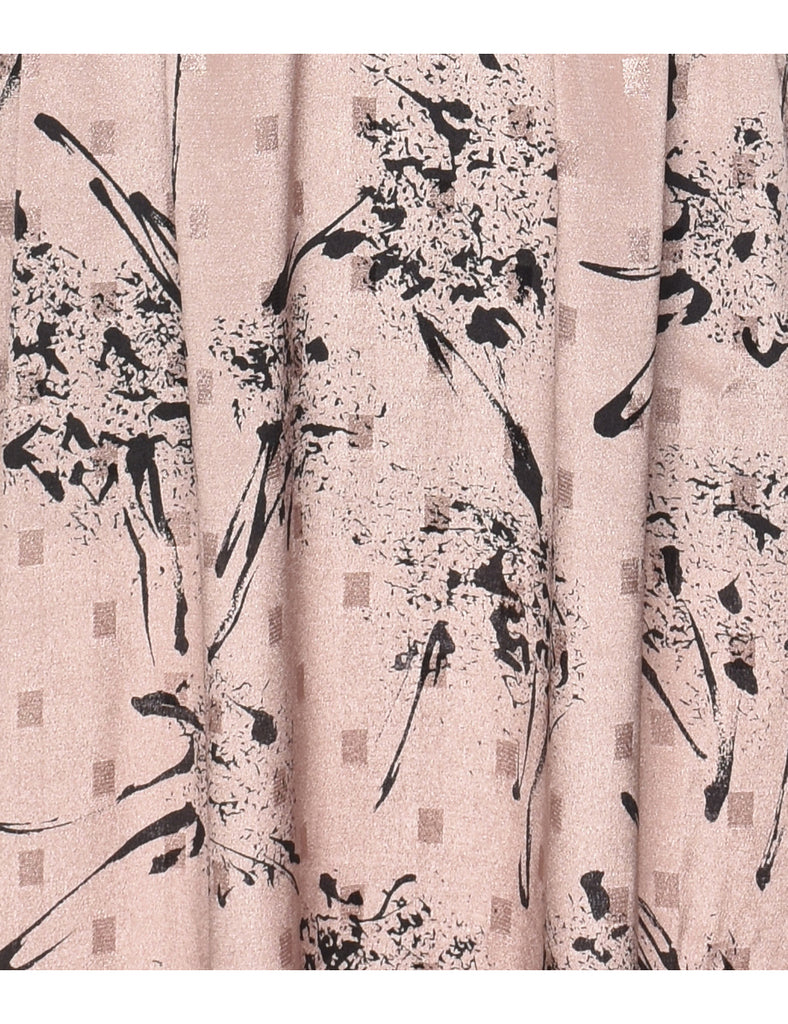 Abstract Pattern Dress - L