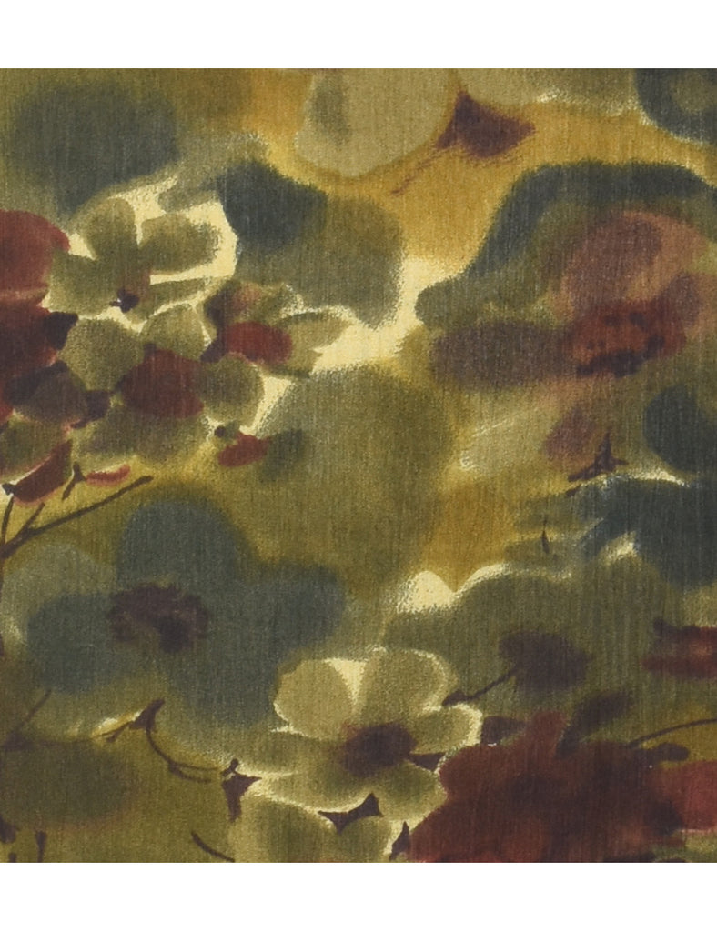 Abstract Pattern Dress - L