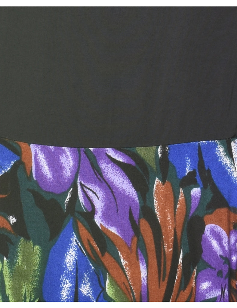 Abstract Pattern Dress - L