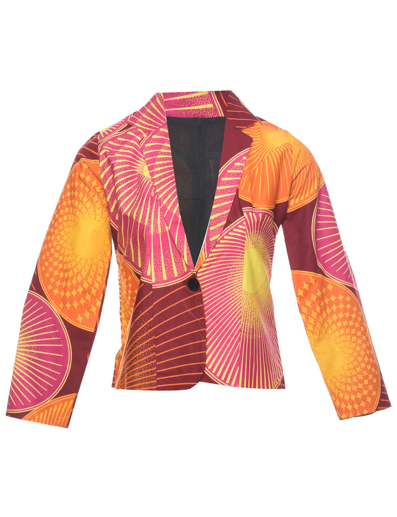 Abstract Pattern Jacket - S