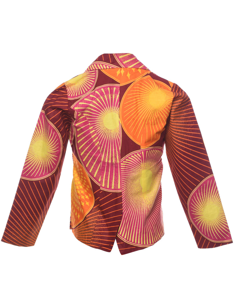 Abstract Pattern Jacket - S