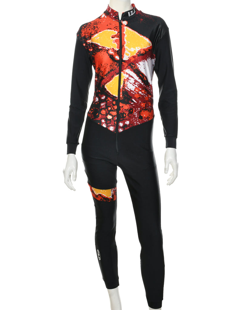 Abstract Pattern Jumpsuit - M