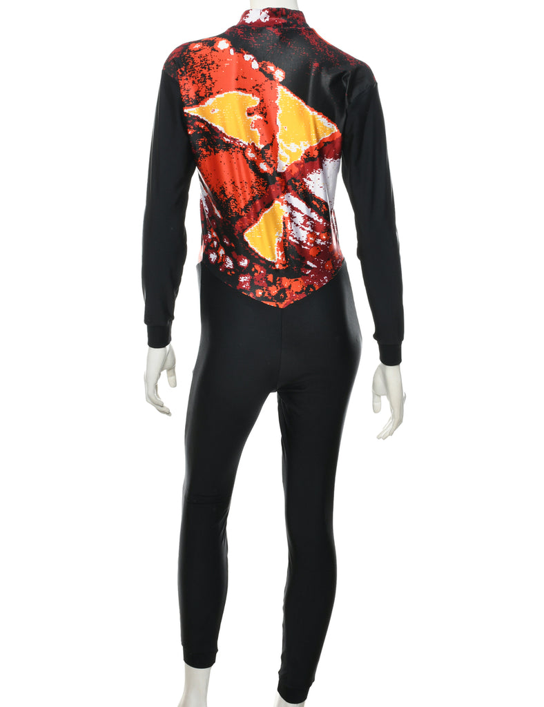 Abstract Pattern Jumpsuit - M