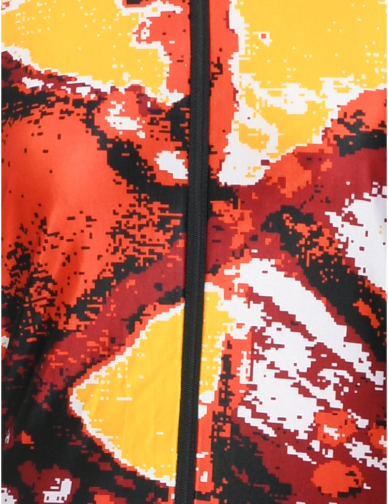 Abstract Pattern Jumpsuit - M