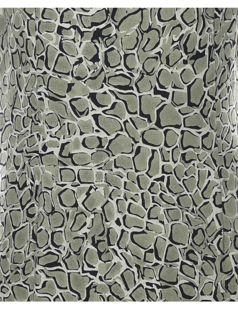 Abstract Pattern Maxi Dress - M