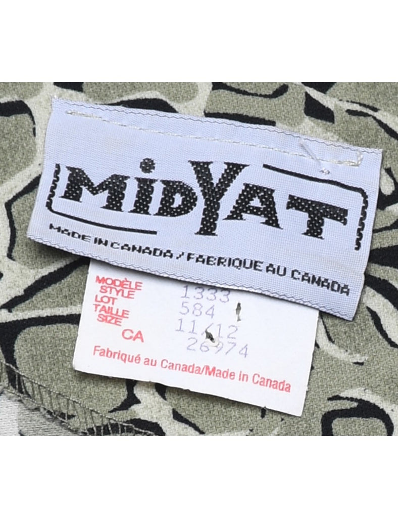 Abstract Pattern Maxi Dress - M