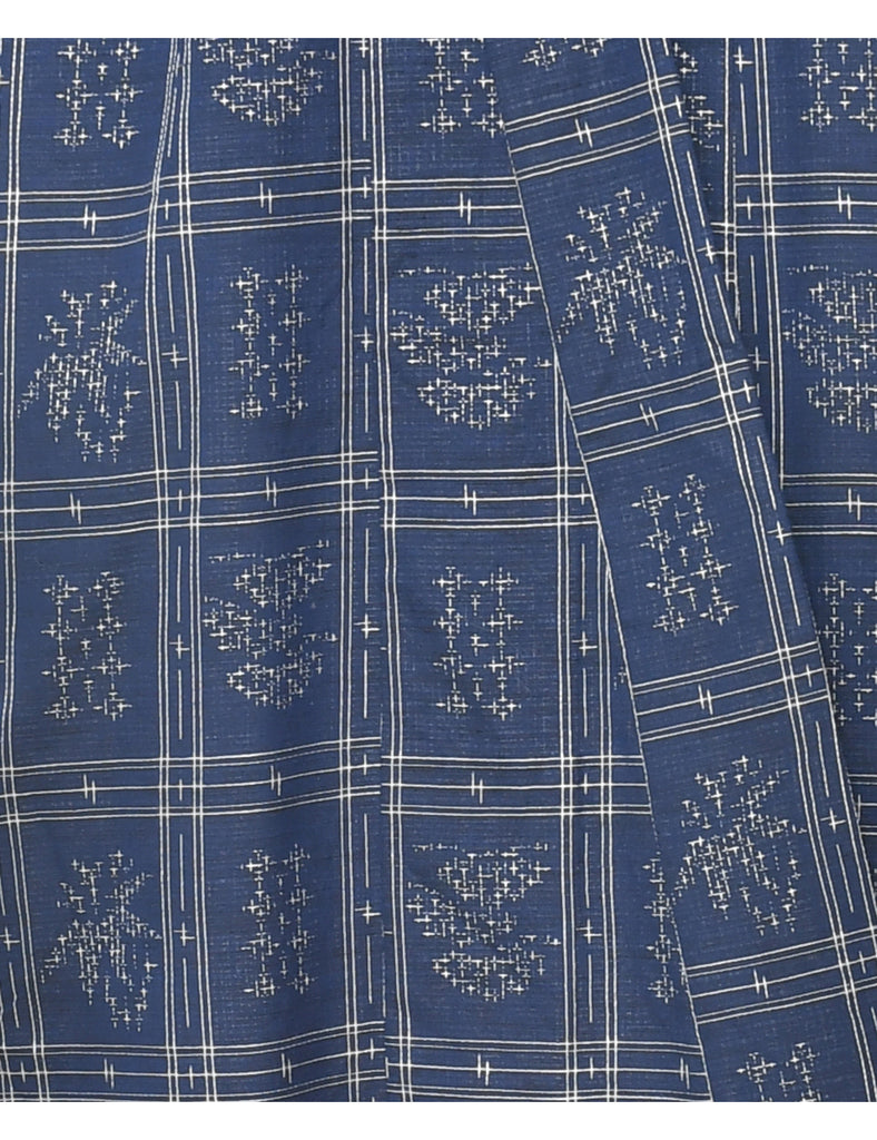 Abstract Print Full Length Kimono - XL