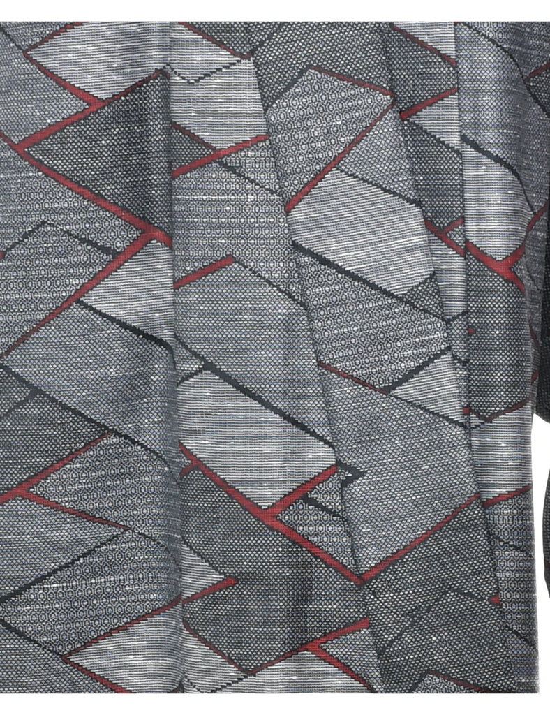 Abstract Print Full Length Kimono - XXL