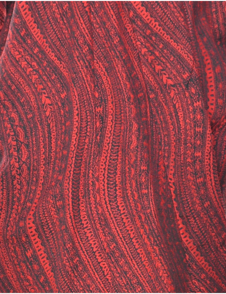 Abstract Print Full Length Kimono - L